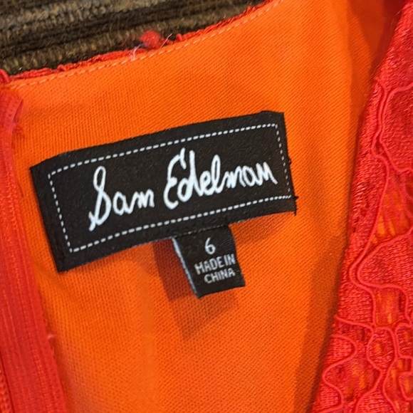 Sam Edelman Ruffled Sleeveless party Lace Dress - Picture 13 of 16